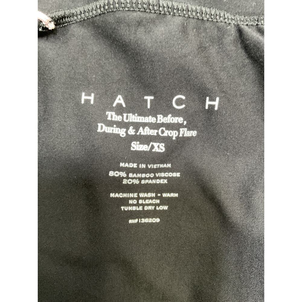 Hatch Soft Black Before During And After Crop Flare Pants Size XS - Picture 4 of 4